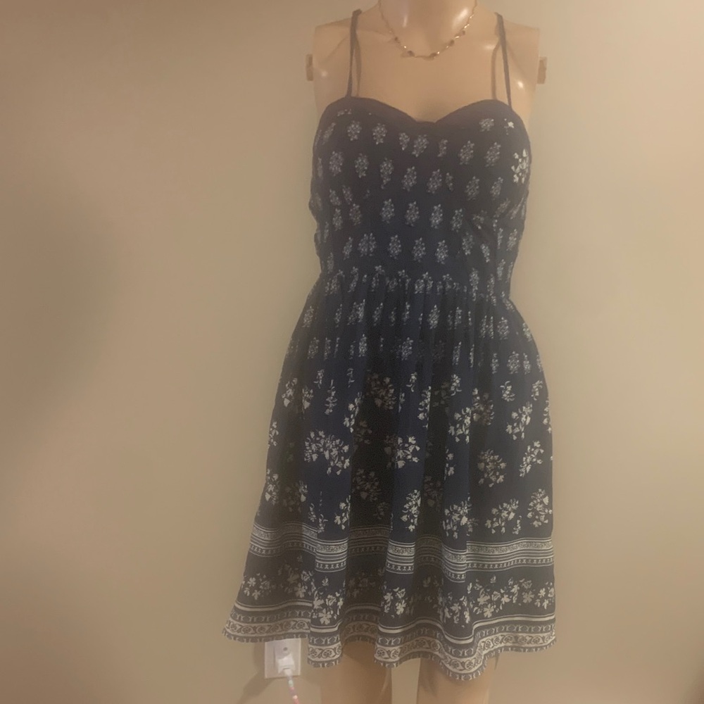 American Rag Navy and White Dress, size small